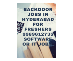 Genuine Backdoor fresher Jobs in Hyderabad