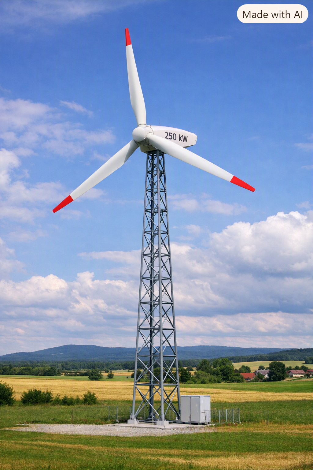 Bulk Industrial Scrap Opportunity: 250 kW Running Wind Turbine Generator (WTG) for Sale Near Coimbatore